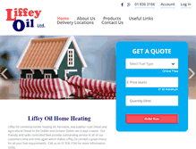 Tablet Screenshot of liffeyoil.ie